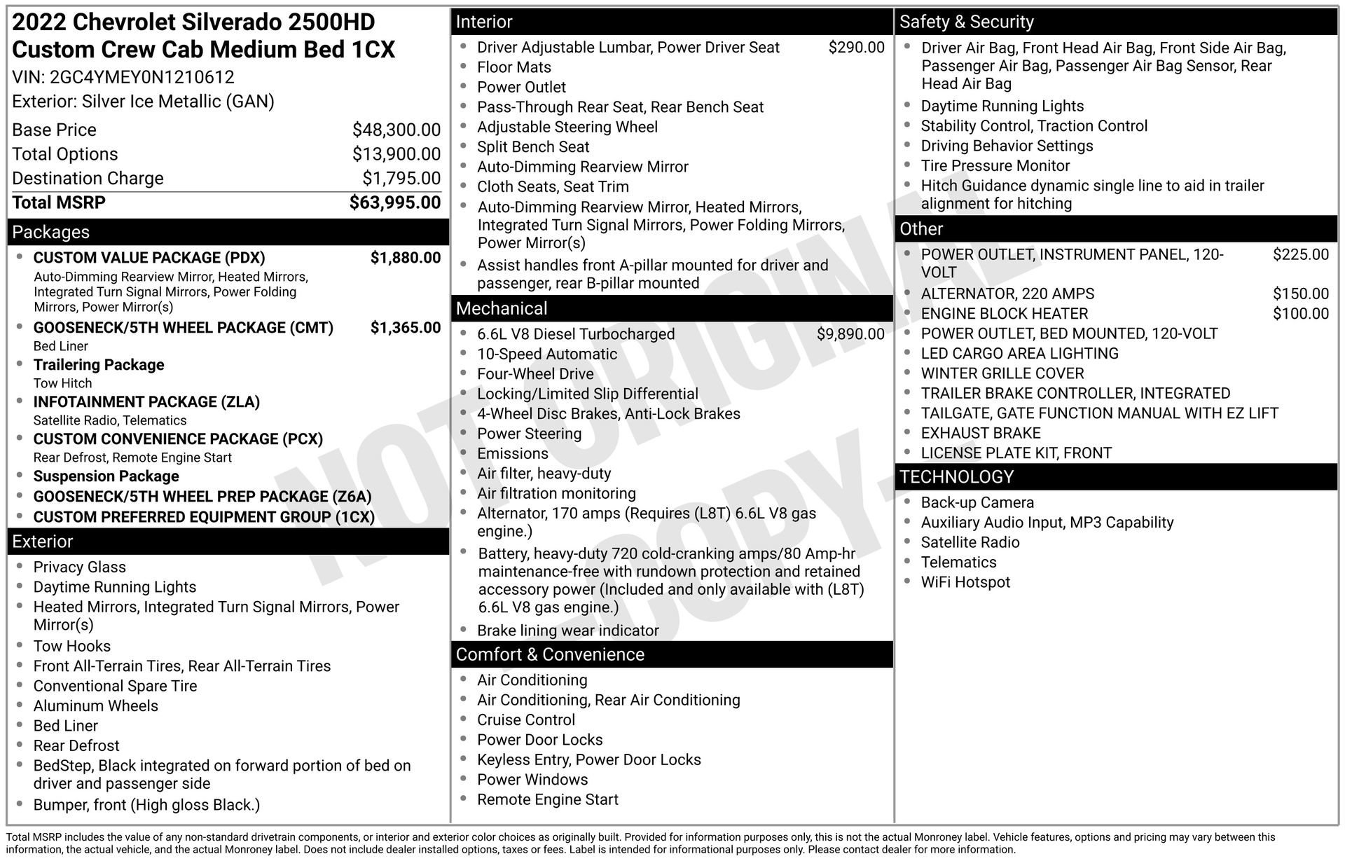 chevrolet silverado 2500hd 2022 2GC4YMEY0N1210612 image chevrolet silverado 2500hd 2022 2GC4YMEY0N1210612 image